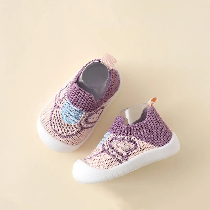 TigerLily Phoenix FlexStep Knit Baby Sneakers Non-Slip Sock Shoes for Crawlers & First Walkers Ultra-Flexible Soft Sole Breathable Mesh Knit Sock-Style Upper