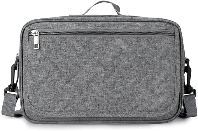 Small Baby Changing Bag with Change Mat, Travel Crossbody Nappy Bag, Compact Diaper Satchel for Mums and Dads