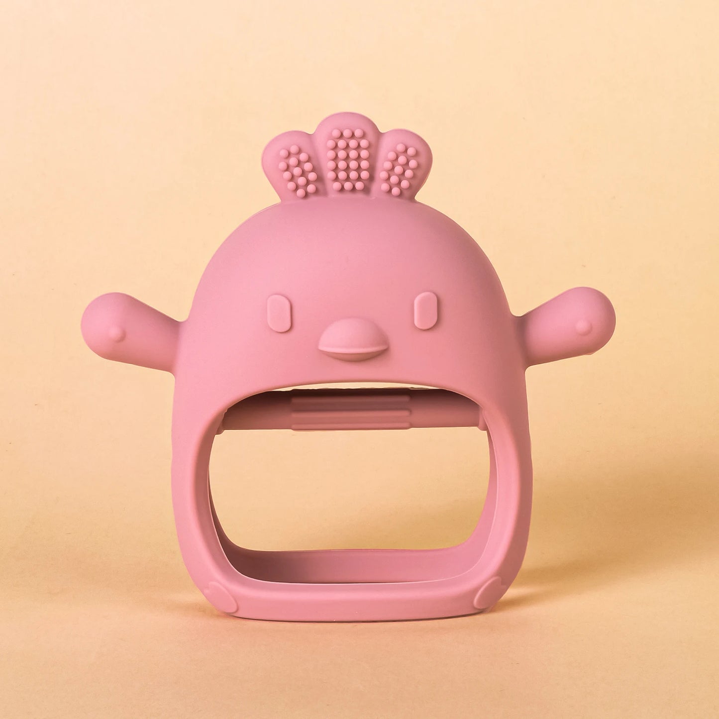 Chick Mitten Baby Teether – Soft Silicone Teething Toy for Babies | BPA-Free, Anti-Drop, Gum-Soothing Chew Toy for Little Hands