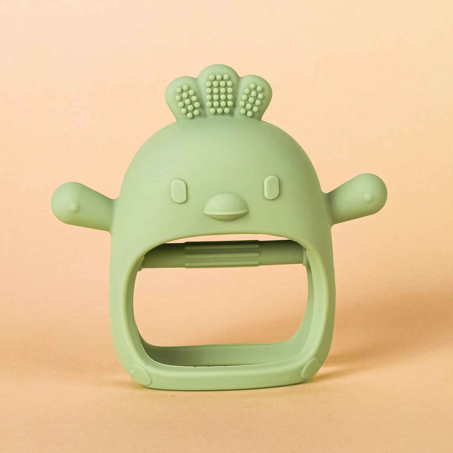 Chick Mitten Baby Teether – Soft Silicone Teething Toy for Babies | BPA-Free, Anti-Drop, Gum-Soothing Chew Toy for Little Hands