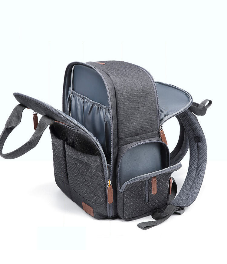 Baby Changing Backpack – Stylish, Spacious & Smart Nappy Bag for Modern Parents | Multi-Pocket Organizer with Wipe Access, Insulated Bottle Section & Stroller Straps