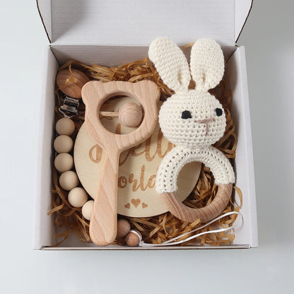 Tigerlily Phoenix Newborn Gift Set – Rattle, Teether & Pacifier Clip