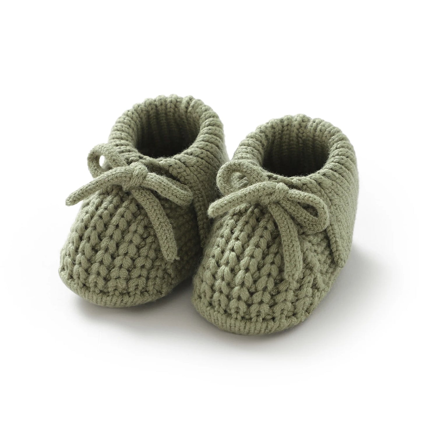 Cozy Knit Baby Booties With Bow – Soft, Breathable