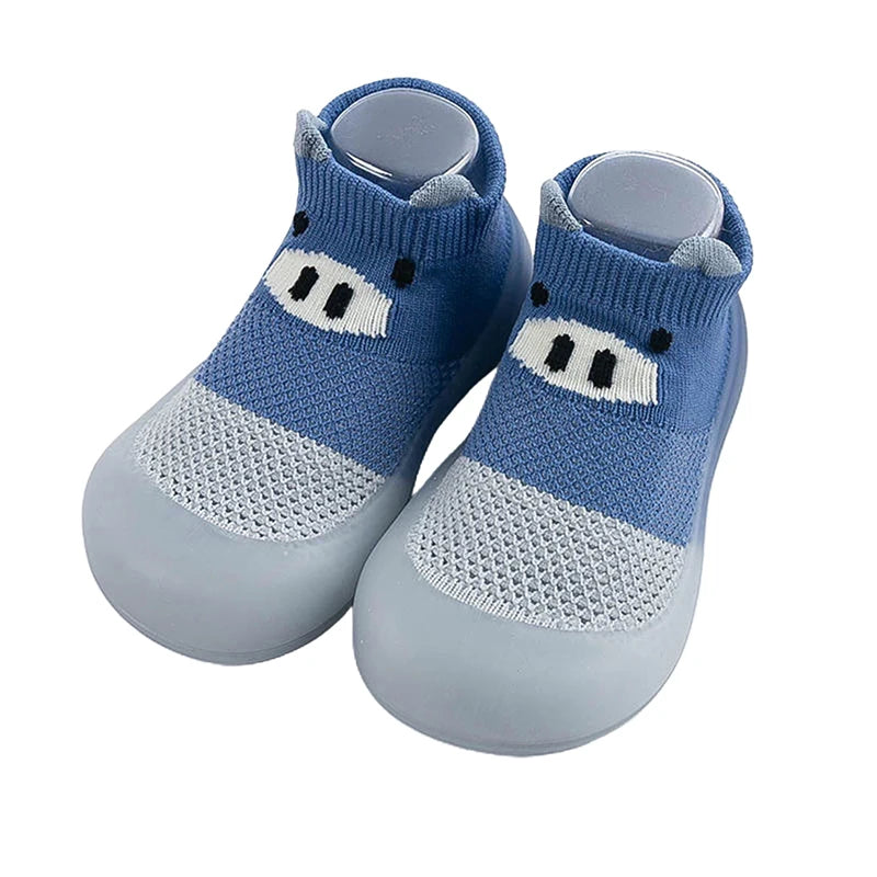 SoftFlex Knit Animal Baby Shoes — Non-Slip Sock Shoes for First Walkers
