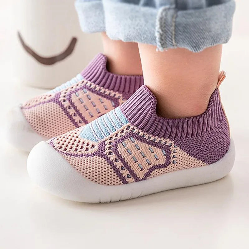 TigerLily Phoenix FlexStep Knit Baby Sneakers Non-Slip Sock Shoes for Crawlers & First Walkers Ultra-Flexible Soft Sole Breathable Mesh Knit Sock-Style Upper